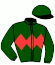 casaque portée par Foulon M. jockey du cheval de course CHIEF OF STALL, information pmu ZETURF