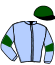 casaque portée par Mouesan H. jockey du cheval de course FOSFORITA, information pmu ZETURF