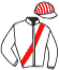 casaque portée par Millet G. jockey du cheval de course LUNA ROCK, information pmu ZETURF