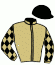 casaque portée par Crastus A. jockey du cheval de course KASPIA TRIP, information pmu ZETURF