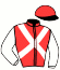 casaque portée par Demuro C. jockey du cheval de course SWEET NEBULA, information pmu ZETURF
