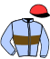 casaque portée par Brochard M. jockey du cheval de course MISS GARENNES, information pmu ZETURF