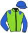 casaque portée par Laisis D. jockey du cheval de course LEWIS D'EVRON, information pmu ZETURF