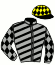 casaque portée par Mazou J. jockey du cheval de course KILIANA DU VAUTOUR, information pmu ZETURF