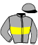 casaque portée par Geray P. jockey du cheval de course ZELOV, information pmu ZETURF