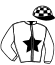 casaque portée par Berge C. jockey du cheval de course SW MYTHAQ, information pmu ZETURF casaque portée par Berge C. jockey du cheval de course SW MYTHAQ, information pmu ZETURF