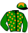 casaque portée par Prichard Mlle C. jockey du cheval de course ZADALL, information pmu ZETURF