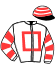 casaque portée par Franzel L. jockey du cheval de course LYON CLERMONT, information pmu ZETURF