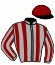 casaque portée par Le Clerc B. jockey du cheval de course KANDISKY, information pmu ZETURF