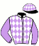 casaque portée par Crastus A. jockey du cheval de course FORCE TRANQUILLE, information pmu ZETURF