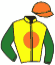 casaque portée par Foulon M. jockey du cheval de course SPANISH LIGHT, information pmu ZETURF