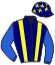 casaque portée par Meyer Mlle M. jockey du cheval de course MOON DREAM, information pmu ZETURF