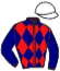 casaque portée par Crastus A. jockey du cheval de course SILGREYPIT, information pmu ZETURF