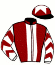 casaque portée par Bernadet Mlle Ma. jockey du cheval de course HALANDJILA, information pmu ZETURF