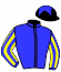 casaque portée par Guedj-gay G. jockey du cheval de course BAND JO, information pmu ZETURF