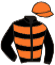 casaque portée par Lauron M. jockey du cheval de course AMADORA, information pmu ZETURF