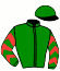 casaque portée par Veron F. jockey du cheval de course AL BARQ, information pmu ZETURF