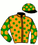 casaque portée par Roussel Leo jockey du cheval de course GWENN HA DU, information pmu ZETURF