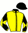 casaque portée par Le Quilleuc S. jockey du cheval de course MORANDI FIRST, information pmu ZETURF