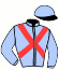 casaque portée par Cordeau P. J. jockey du cheval de course JASMIN DHELPA, information pmu ZETURF casaque portée par Cordeau P. J. jockey du cheval de course JASMIN DHELPA, information pmu ZETURF