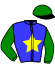 casaque portée par Beluze P. jockey du cheval de course JILOU DU RADON, information pmu ZETURF casaque portée par Beluze P. jockey du cheval de course JILOU DU RADON, information pmu ZETURF
