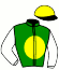 casaque portée par Claudic B. jockey du cheval de course SYNCOPATION (FR), information pmu ZETURF