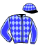 casaque portée par Abrivard M. jockey du cheval de course GYBOR WELL (FR), information pmu ZETURF