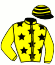 casaque portée par Abrivard A. jockey du cheval de course INSOUCIANTE, information pmu ZETURF