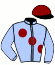 casaque portée par Foresi F. jockey du cheval de course SHERMAN OAKS (FR), information pmu ZETURF