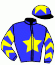 casaque portée par Seguy V. jockey du cheval de course SAMAGACE DU VIVIEN (FR), information pmu ZETURF