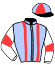 casaque portée par Coyer J. jockey du cheval de course ASTRAPI (IE), information pmu ZETURF