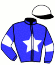 casaque portée par Le Beller T. jockey du cheval de course HILLSBORO, information pmu ZETURF