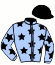 casaque portée par Gaudin J. M. jockey du cheval de course GLADYS DJOC (FR), information pmu ZETURF