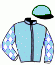 casaque portée par Santiago Mlle D. jockey du cheval de course MONSIEUR BEAULIEU (GB), information pmu ZETURF