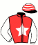 casaque portée par Cordeau P. J. jockey du cheval de course GLAMOUR YOMA, information pmu ZETURF