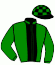 casaque portée par Bouvier Mme Cél. jockey du cheval de course HYBRID, information pmu ZETURF