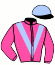 casaque portée par Maillot S. jockey du cheval de course PRISCA, information pmu ZETURF