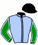 casaque portée par Demuro C. jockey du cheval de course RIDIPINTURA, information pmu ZETURF