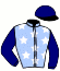 casaque portée par Magnenat Mme L. jockey du cheval de course ARGO LUX, information pmu ZETURF casaque portée par Magnenat Mme L. jockey du cheval de course ARGO LUX, information pmu ZETURF