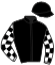 casaque portée par Pouchin A. jockey du cheval de course KUWAITYA, information pmu ZETURF