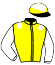 casaque portée par Germain Mlle M. jockey du cheval de course SAGE DREAM, information pmu ZETURF