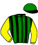 casaque portée par Pouchin A. jockey du cheval de course O'MONERIE, information pmu ZETURF