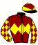 casaque portée par Pouchin A. jockey du cheval de course DRUIDE, information pmu ZETURF casaque portée par Pouchin A. jockey du cheval de course DRUIDE, information pmu ZETURF