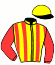 casaque portée par Grasset M. jockey du cheval de course KATKO MESLOIS, information pmu ZETURF