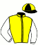 casaque portée par Madamet A. jockey du cheval de course KOUTOUZOV, information pmu ZETURF