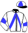 casaque portée par Ventura P. jockey du cheval de course JENNY DAIRPET, information pmu ZETURF casaque portée par Ventura P. jockey du cheval de course JENNY DAIRPET, information pmu ZETURF