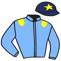 casaque portée par Hardouin E. jockey du cheval de course PONTY, information pmu ZETURF casaque portée par Hardouin E. jockey du cheval de course PONTY, information pmu ZETURF