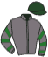 casaque portée par Pouchin A. jockey du cheval de course GOLDINO BELLO, information pmu ZETURF