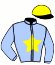 casaque portée par Crastus A. jockey du cheval de course LUCIO VERO, information pmu ZETURF