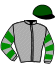 casaque portée par Velon Mlle M. jockey du cheval de course BLACK WALL, information pmu ZETURF casaque portée par Velon Mlle M. jockey du cheval de course BLACK WALL, information pmu ZETURF